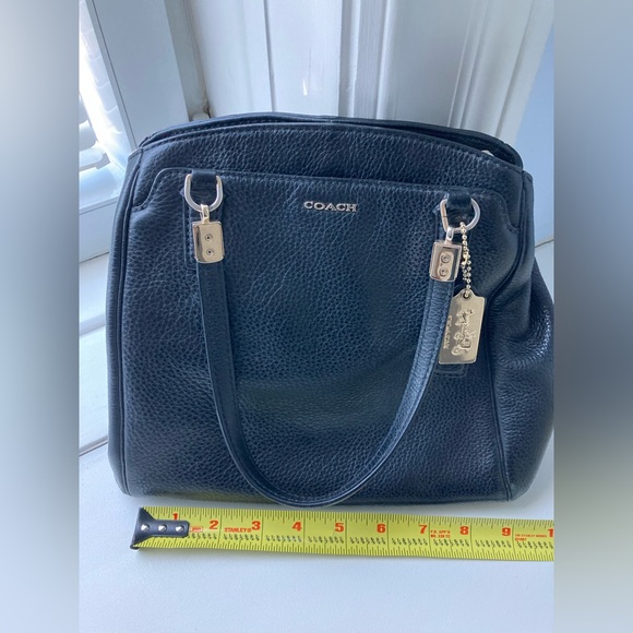 Coach Black Leather Minetta Crossbody / Carryall with Top Handles Bag - Picture 10 of 11